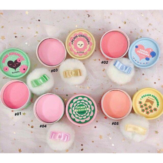 🍭🍭 PHẤN MÁ HỒNG LOVELY ME:EX CUSHION BLUSHER THE FACE SHOP🍭🍭