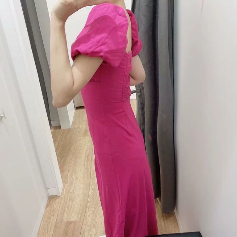 (HÀNG AUTH ) VÁY ZARA MAXI HỒNG XUẤT | BigBuy360 - bigbuy360.vn