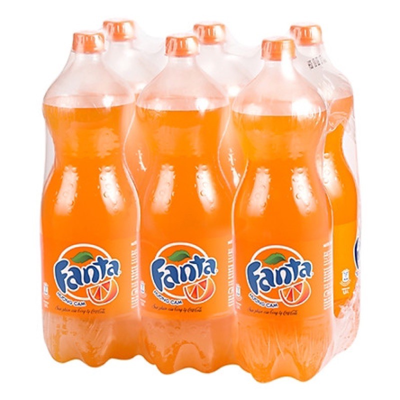 1 Lốc nước ngọt có gas  Fanta/Coca/Mirinda/Sprite chai 1.5L