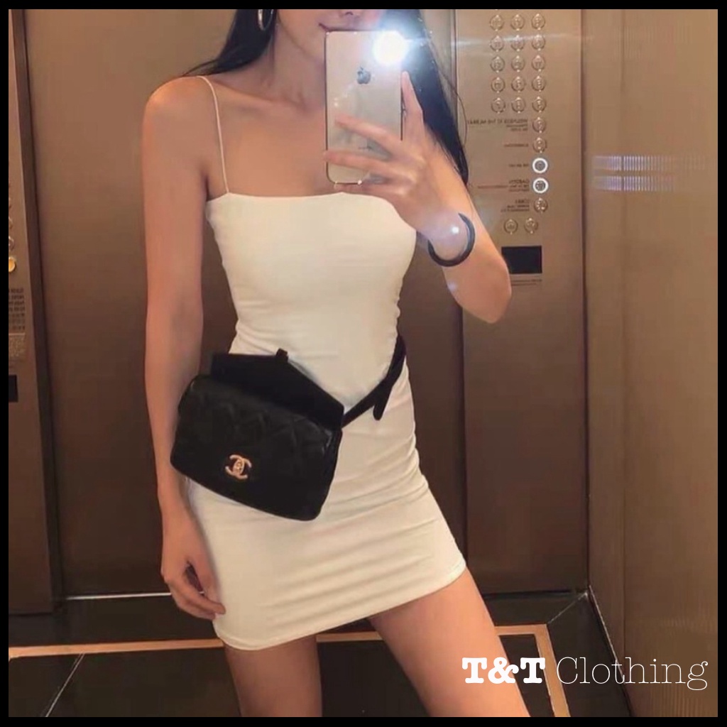 Đầm body 2 dây cọng bún chất thun borip dày mịn đẹp 💃By 23t.shop | BigBuy360 - bigbuy360.vn