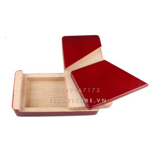 Hộp Gỗ Bí Mật Nắp Đỏ