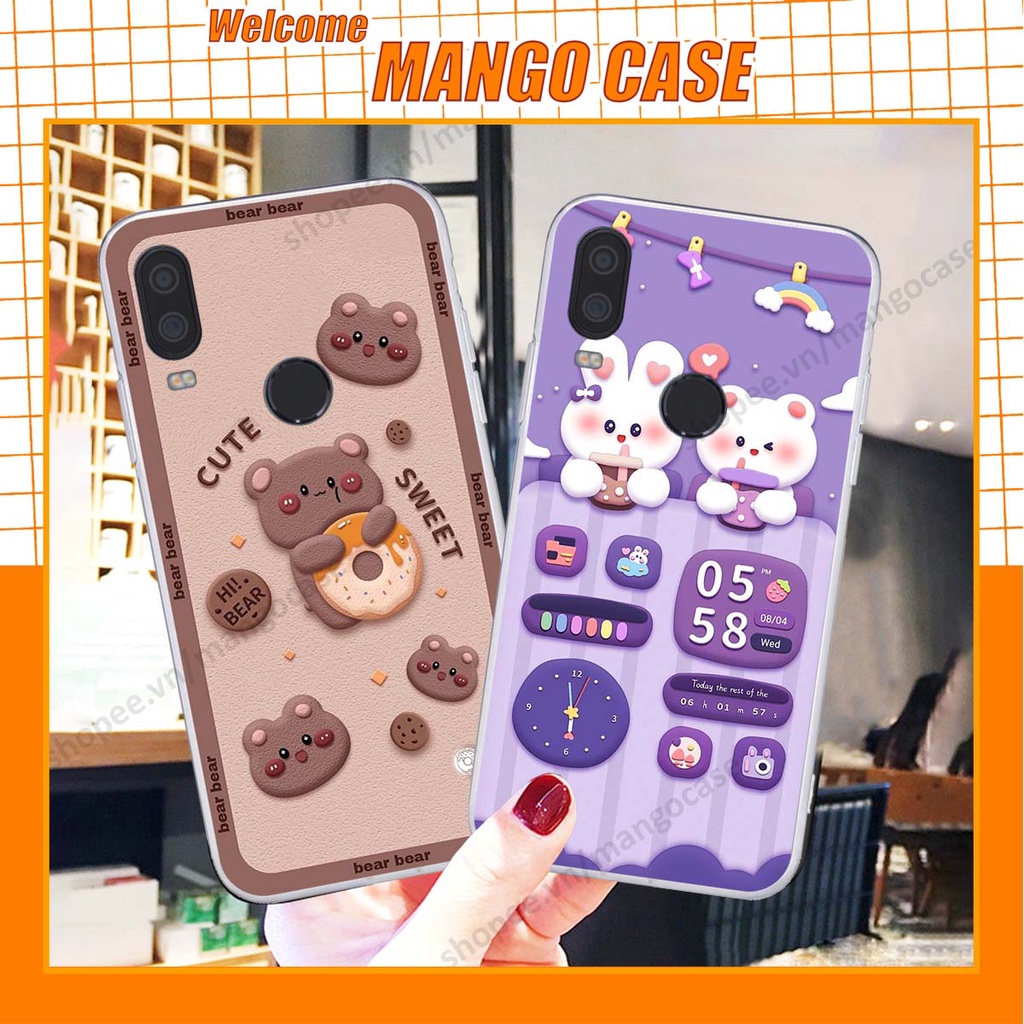 Ốp lưng Vsmart Active 1 / Active 1 Plus / Active 1+ hình gấu, thỏ, đồng hồ cute dễ thương