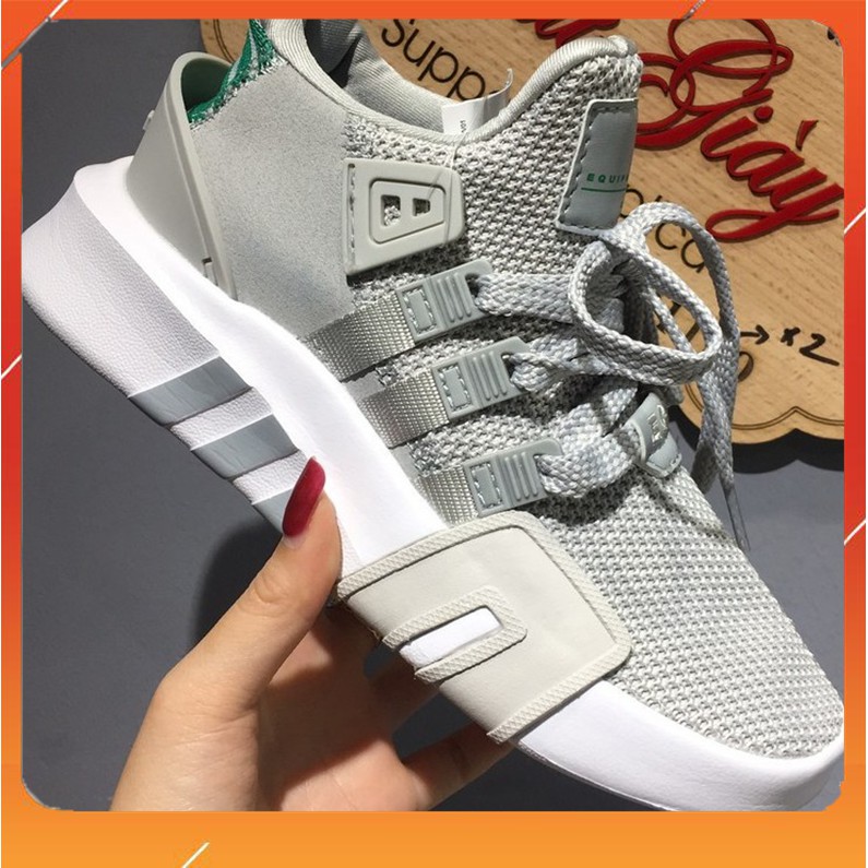 🎁FULL BOX🎁 Giày Thể Thao E.Q.T Xám Gót Xanh