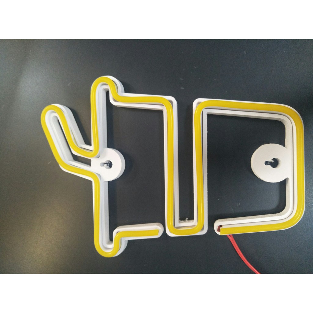 Đèn led neon trang trí, led neon cho phòng ngủ, phòng khách, quán xá,mẫu mini Trà sữa kích thước 18x25cm