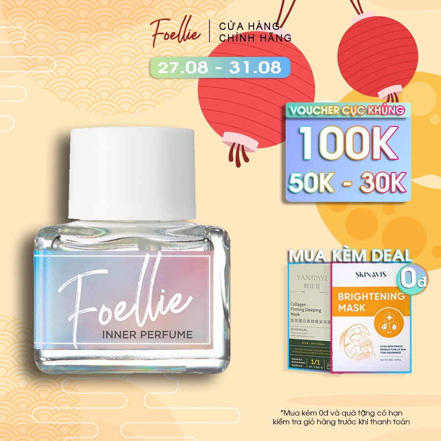 Nước Hoa Vùng Kín Foellie Eau De Ciel Inner Perfume 5ml Hương Mùa Thu Nhẹ Nhàng Ấm Áp