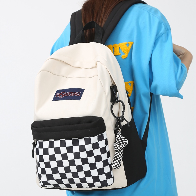 Ba lô PRETTYZYS dung tích lớn 14 inch phong cách Hàn Quốc 2022 cho bạn gái teen