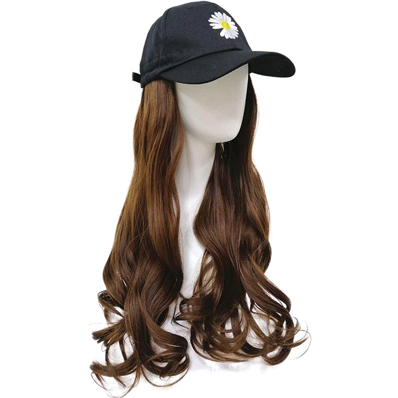 Ygt Tóc Giả Dài Xoăn Gợn Sóng 5 Kiểu Dáng Tùy Chọn!!! Mũ Lưỡi Trai Kèm Tóc Giả Nối Dài Toàn Diện Thời Trang Cho Nữ