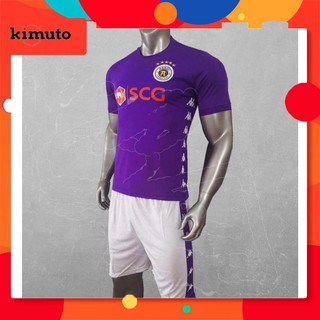 Áo bóng đá Hà Nội Tím️⚽đồ đá banh CLB Hà Nội Tím️⚽ Vải thun lạnh cao cấp mùa giải 2021-2022