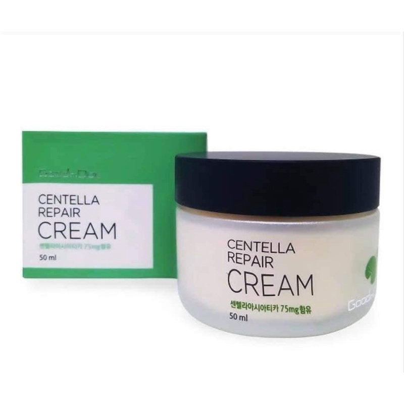 Kem dưỡng rau má Centella repair Goodndoc cream phục hồi dưỡng trắng da