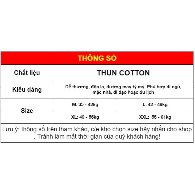 Đồ ngủ nữ dễ thương quần cộc áo cộc, cotton thun thấm thoáng mát, thấm hút mồ hôi