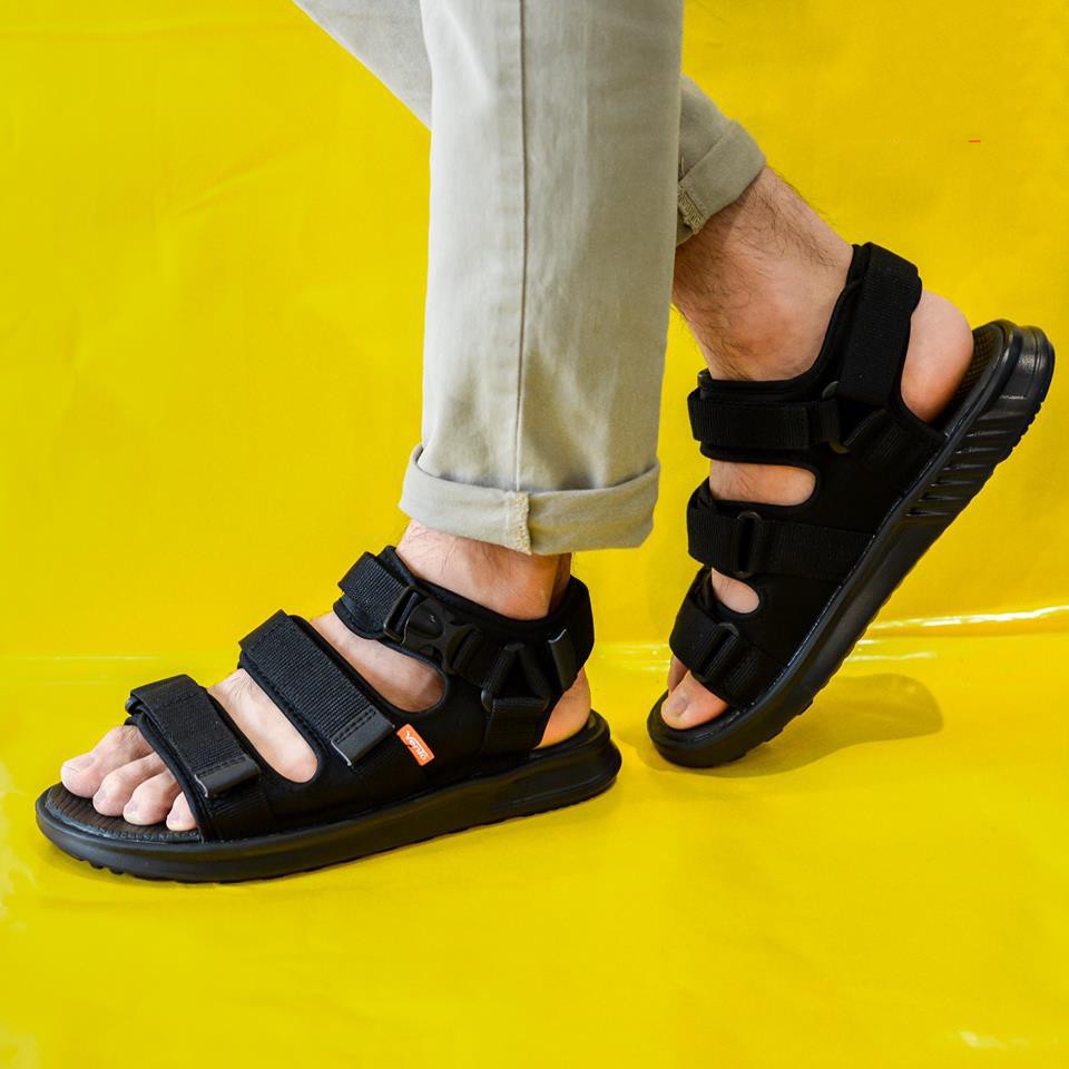 Giày Sandal Vento Nam Nữ 3 Quai Dán NB03 Hàng Chính Hãng