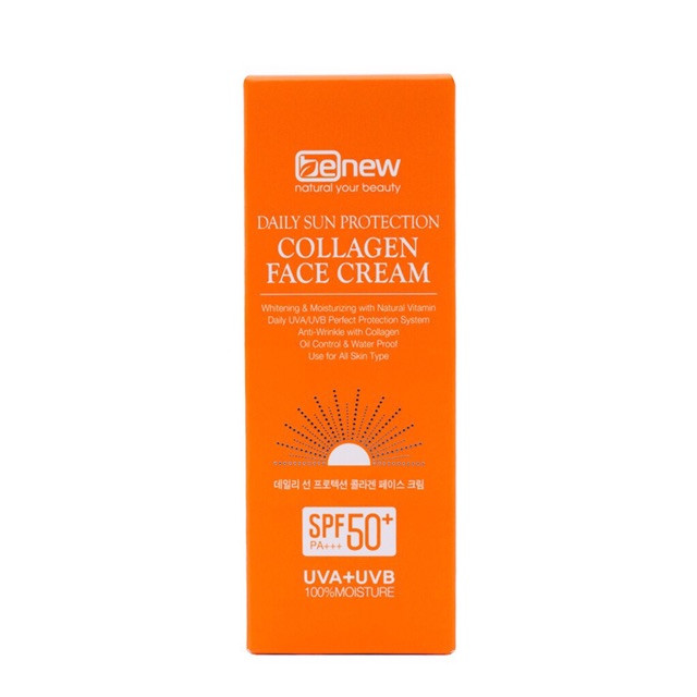 Kem chống nắng Benew Daily Sun Protection Collagen Face Cream 70ml