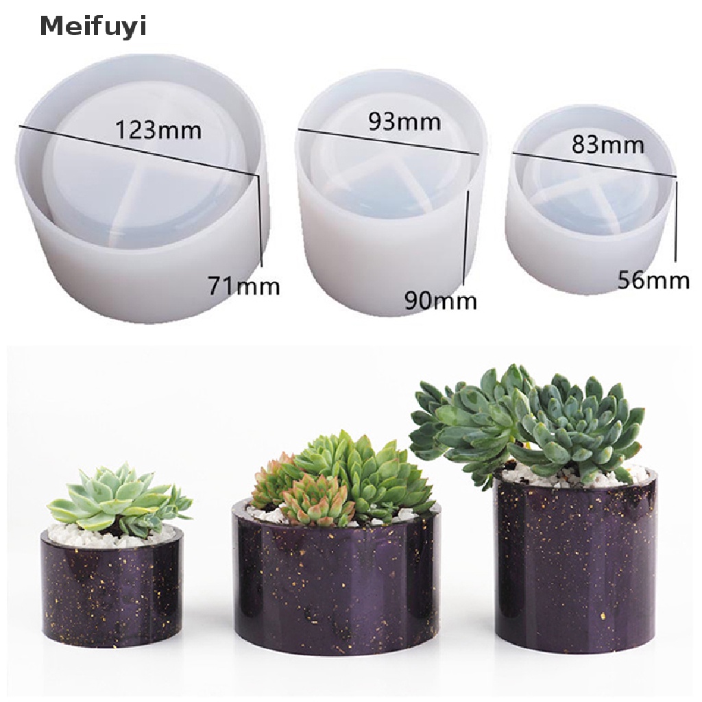 Khuôn silicon làm chậu hoa bằng epoxy resin DIY VN439