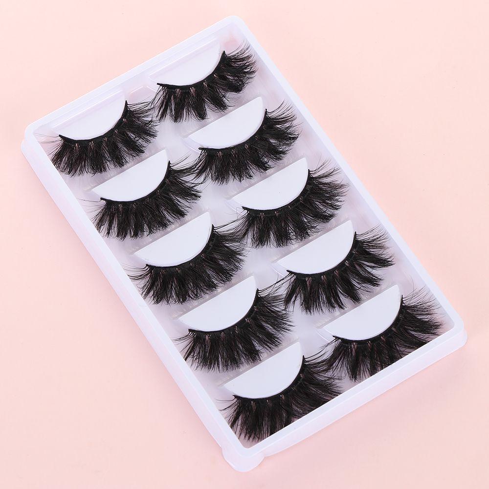 XIANTIN Set 5 Cặp Lông Mi Giả SKONHED 4D Dài Tự Nhiên Không Dùng Keo Dán Mi Giả