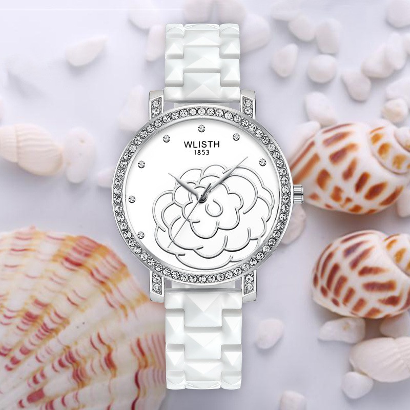 Đồng hồ nữ đẹp, đồng hồ nữ chính hãng WLISTH đính đá cao cấp, sang trọng, không thấm nước, phong cách Hàn Quốc
