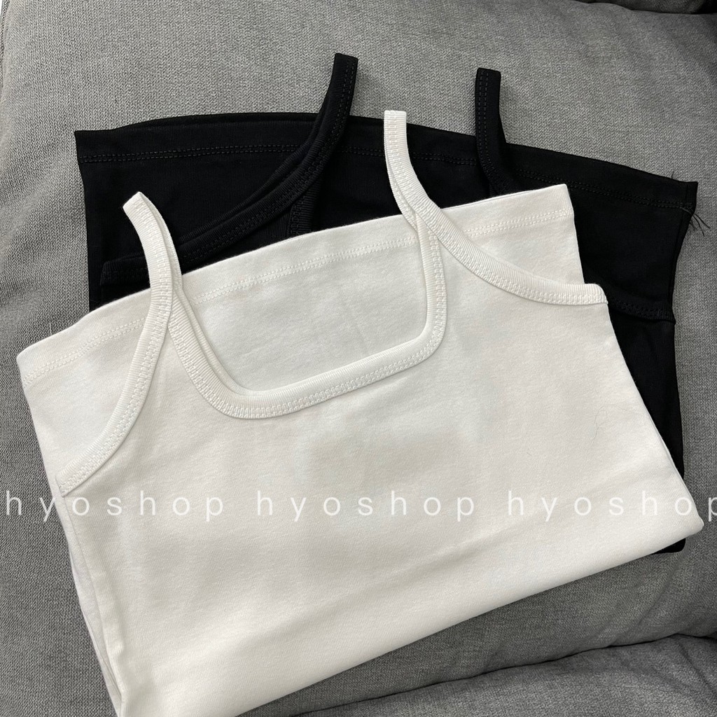 Áo Nữ hai dây HYO Cotton đẹp co dãn Freesize dưới 65kg