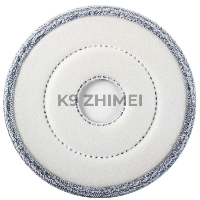 Bông Lau Sợi Microfiber Hình Tròn  Thay Thế Chổi Lau Nhà Tách Nước Bẩn