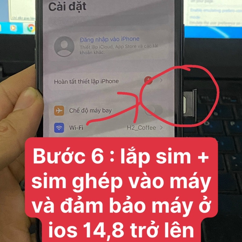 Sim ghép ione 7 cho máy lock ghép thủ công