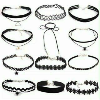 Bộ 12 cái vòng đeo cổ cá tính