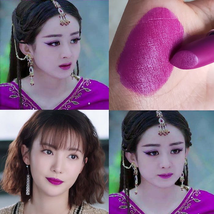 Son Lì Tông Màu Tím Hồng Tím Xinh Xắn