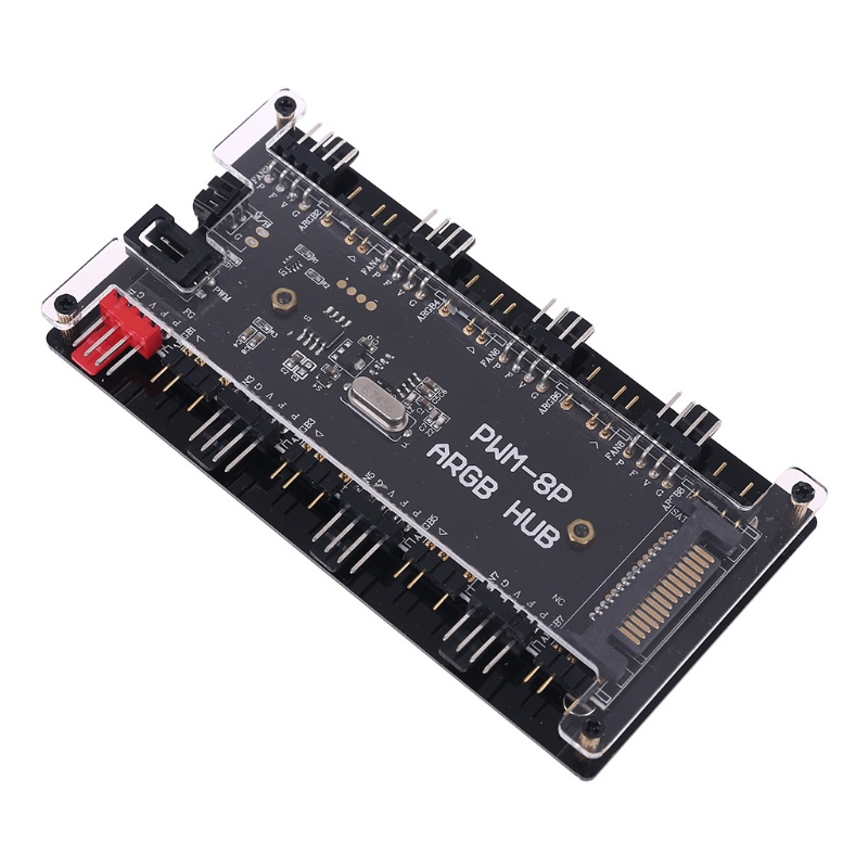 Hub Kèm Điều Khiển Quạt Không Dây 5V / 3PIN RGB 2 Trong 1 Tiện Dụng