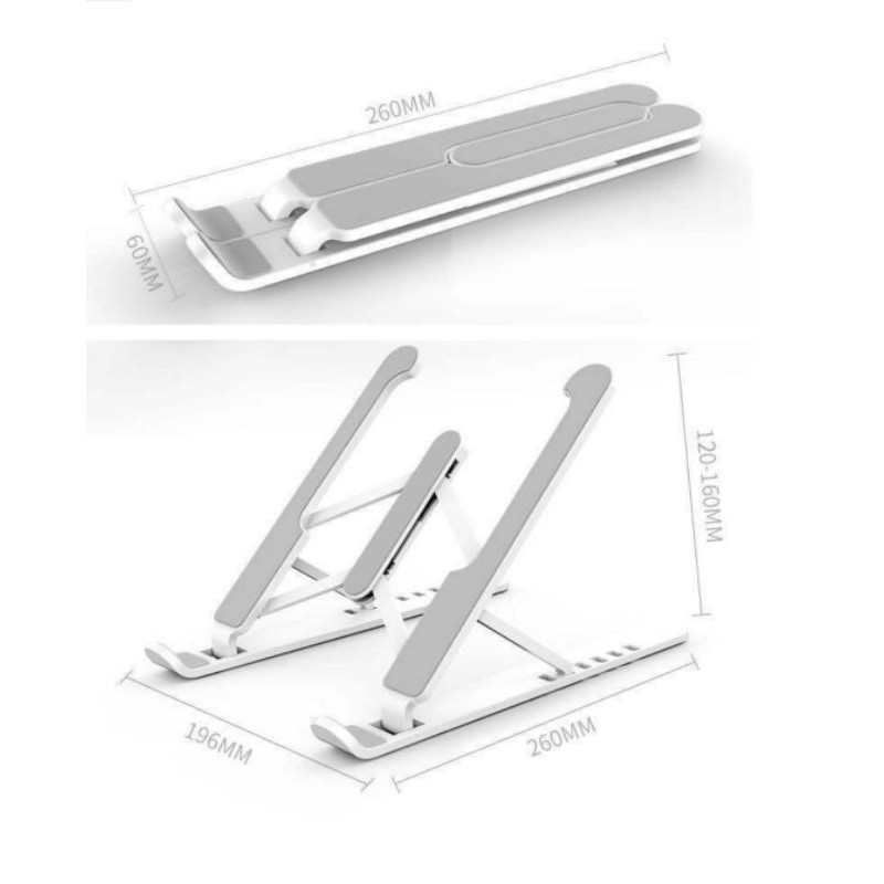 Giá đỡ laptop - Kệ đỡ laptop - tản nhiệt laptop, điều chỉnh độ cao, gập gọn lại được - mẫu mới | BigBuy360 - bigbuy360.vn