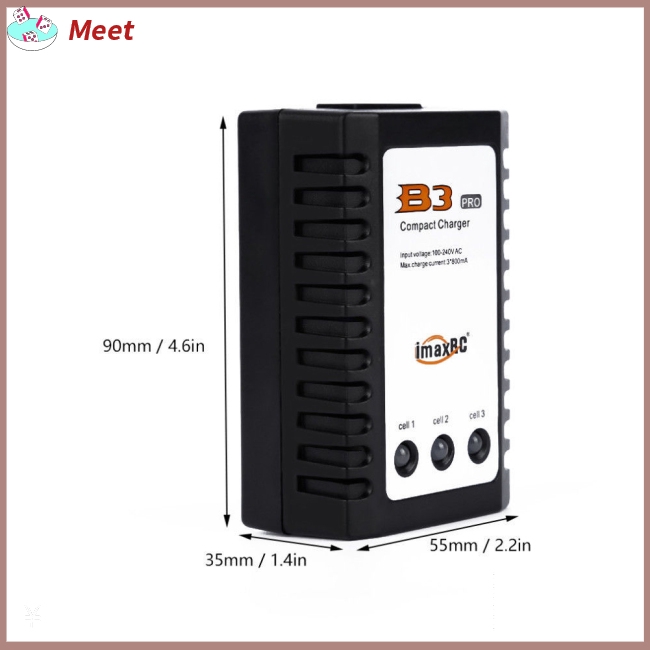 Bộ Sạc Cân Bằng Pin Lipo B3 Lipo 10w 2s-3s 7.4v 11.1v Pro Compact B3Ac