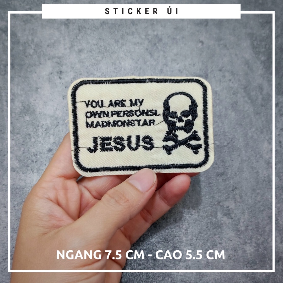 Sticker vải thêu cao cấp - CÓ SẴN KEO ỦI,Patch ủi dùng làm miếng vá Quần Áo,áo phao,BALO,quần jogger, đồ jeans, giày dép