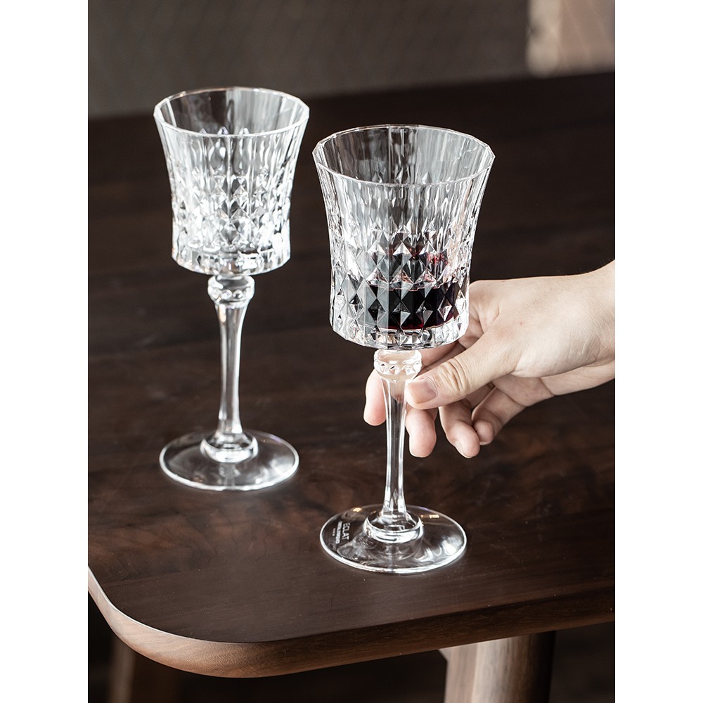 Goblet Glass - Ly Khứa Cạnh - Ly Thủy Tinh