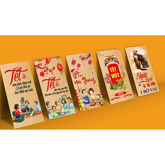 100 Bao Lì Xì 2024 Giá Sỉ Rẻ Tết Độc Lạ Màu Đỏ Đẹp .ĐTLV