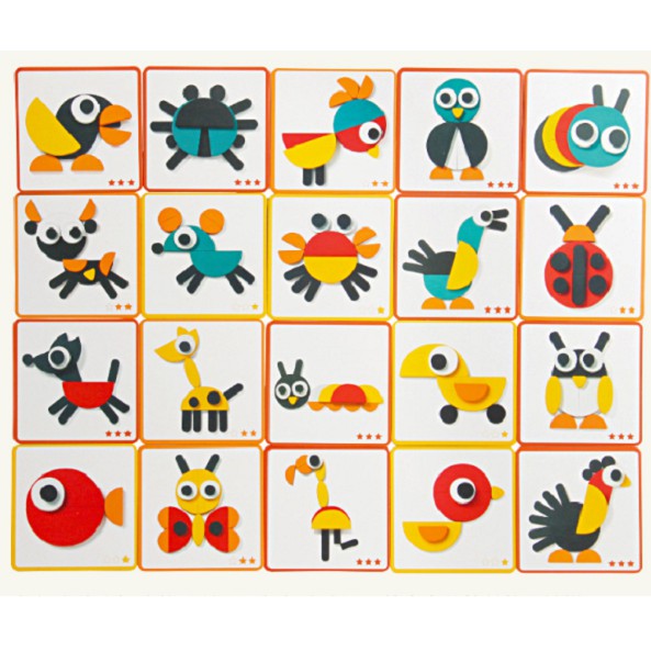 Đồ chơi Bộ tranh ghép hình Montessori Fun Board cho bé