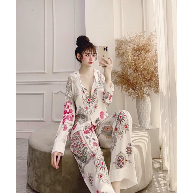 PIJAMA LỤA CLC LIÊU HOA CCQC