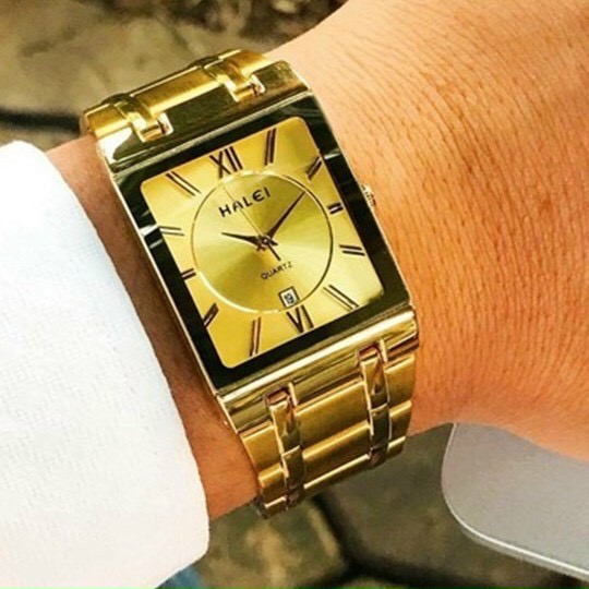 Đồng hồ thời trang nam Halei 564M Hln1 mặt vuông dây kim loại sang trọng sdgt32 | BigBuy360 - bigbuy360.vn