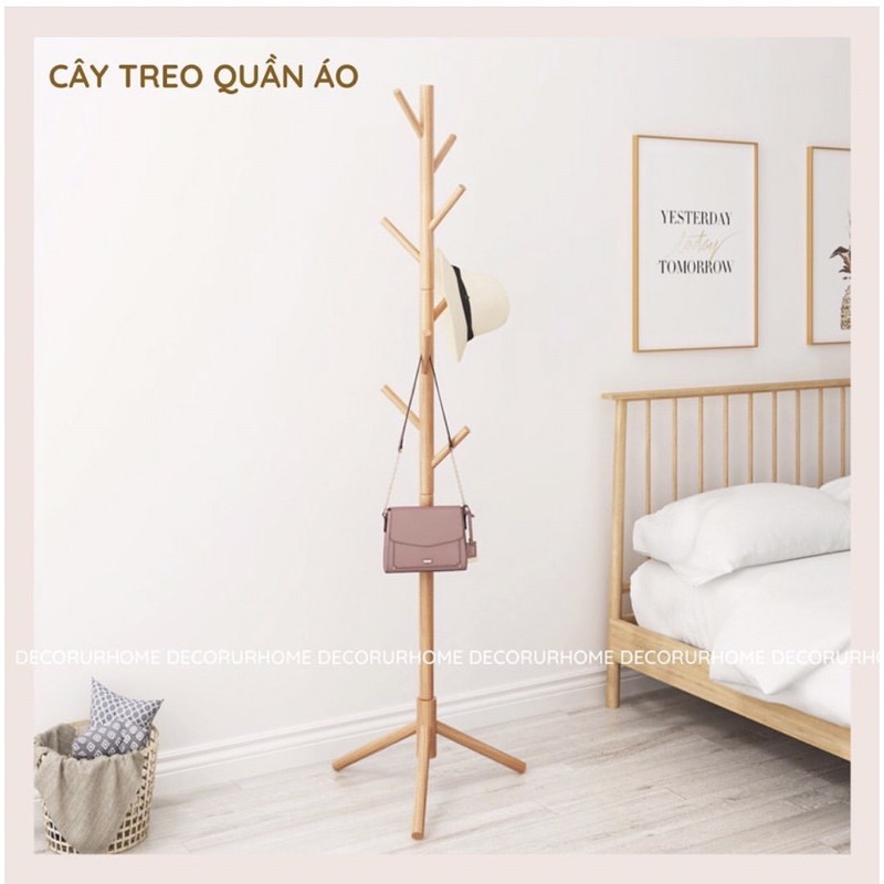 Cây Treo Quần Áo Gỗ Beech- Phong cách Scandinavian Hiện đại( ảnh thật)