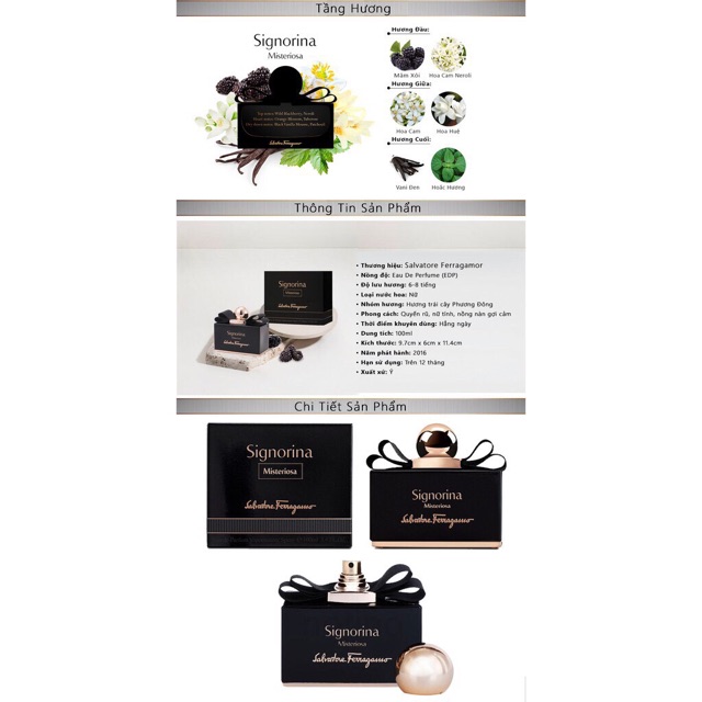 Nước hoa Salvatore Ferragamo Signorina Misteroisa EDP sp. 50ml FGM41112 (full seal)