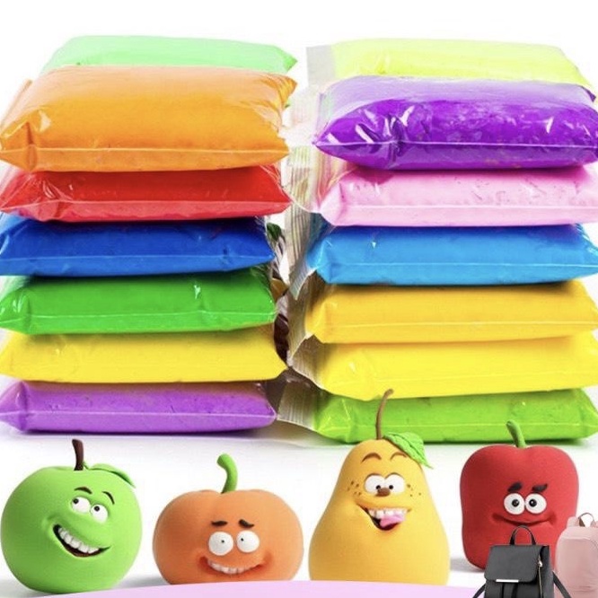 Đất nặn - đất sét tự khô an toàn Lốc 12 màu cao cấp Softclay, Butter slime