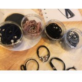 Hộp 12 Chun Buộc Tóc Phong Cách Hàn Sang Trọng Cho Chị Em