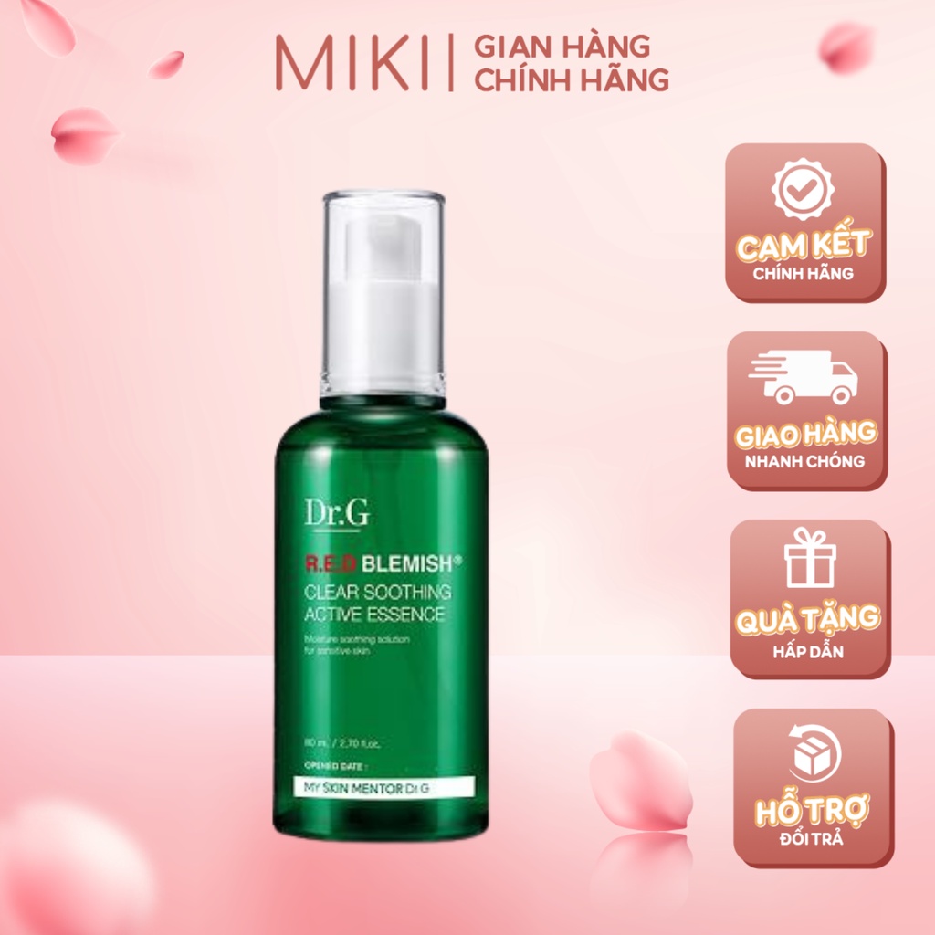 Tinh Chất Dưỡng Da Dr.G Red Blemish Clear Soothing Active Essence Mờ Thâm Da Trắng Sáng 80ml