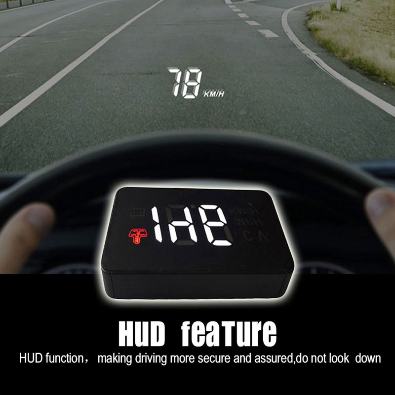 Car Hud Head Up Obd2 Gps Display Speed Warning Device A100