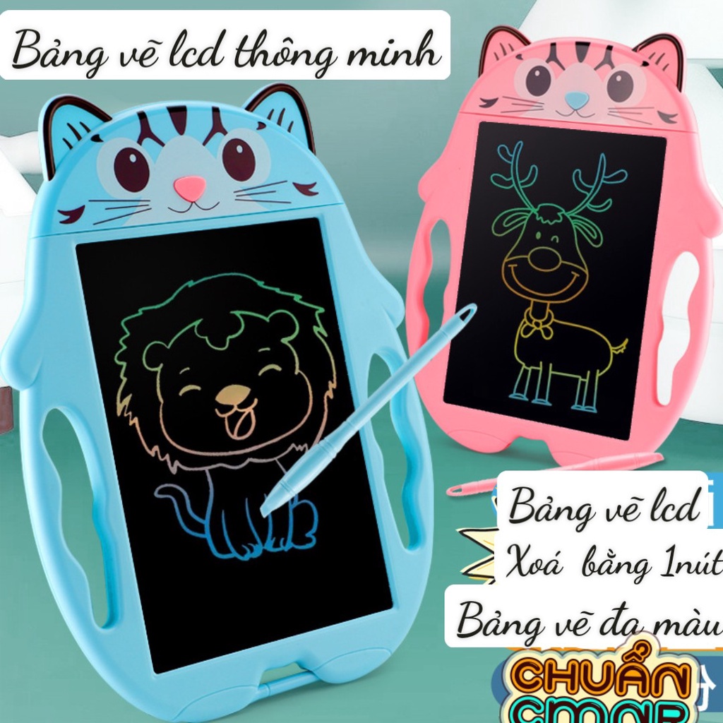 { kho sỉ } BẢNG VIẾT TỰ XÓA , BẢNG ĐIỆN TỬ THÔNG MINH, BẢNG VẼ ĐIỆN TỬ LCD 9inch hình vật