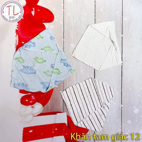Combo 3 khăn tam giác cho bé - Khăn yếm tam giác cho bé