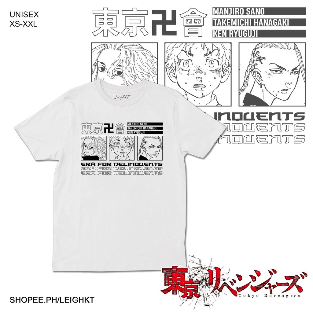 [ Sale] Áo phông Tokyo Revengers Tokyo Manji Gang Anime cực ngầu giá tận xưởng