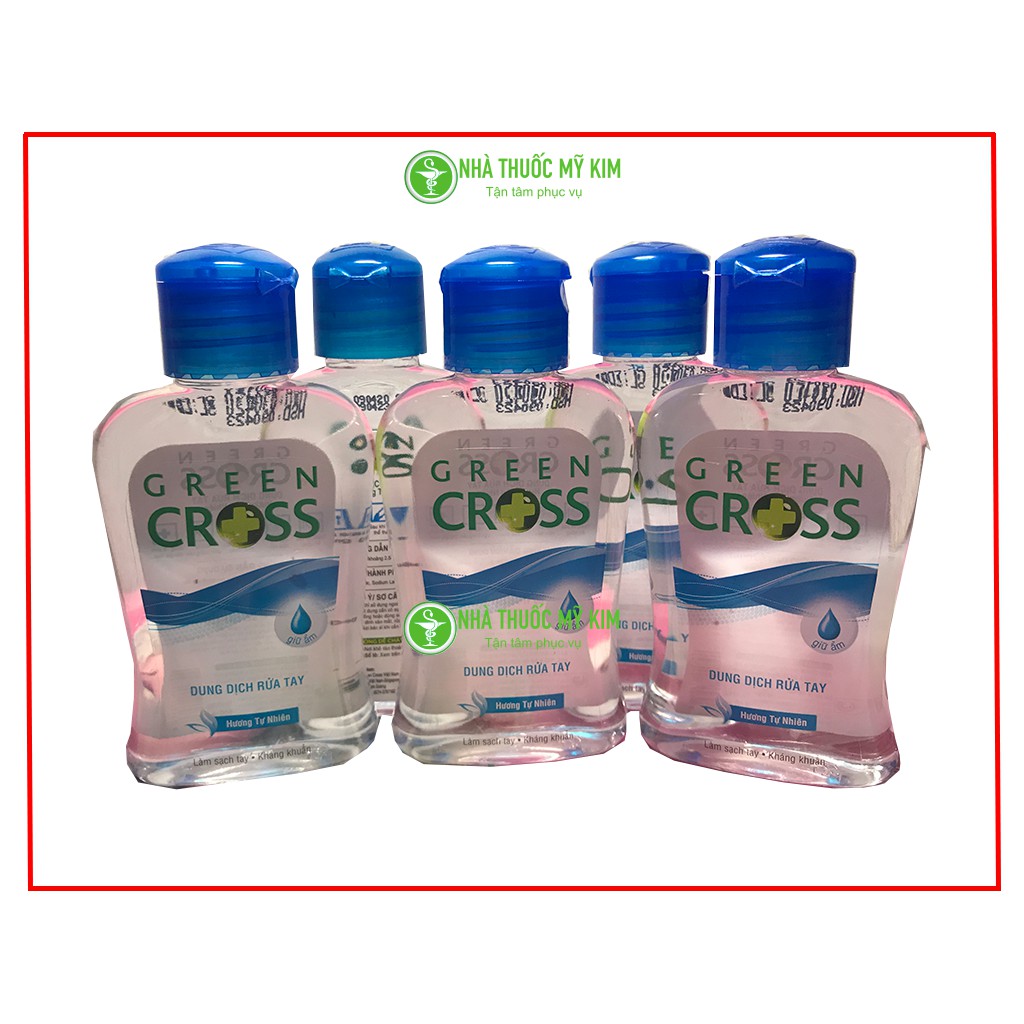 Dung dịch nước rửa tay khô Green Cross kháng khuẩn chai lớn 100ml