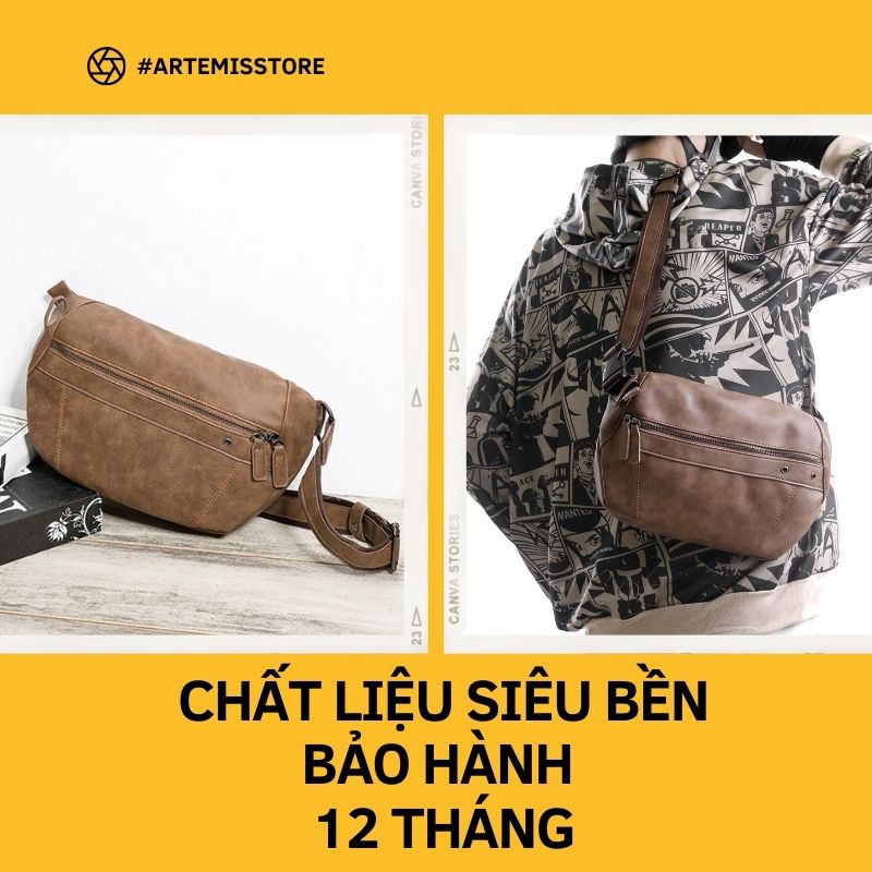 Túi đeo chéo nam bằng da | Thiết kế độc đáo, thời trang | Mã 16U10 | Chất lượng cao, giá tốt | Mua ngay tại Shopee