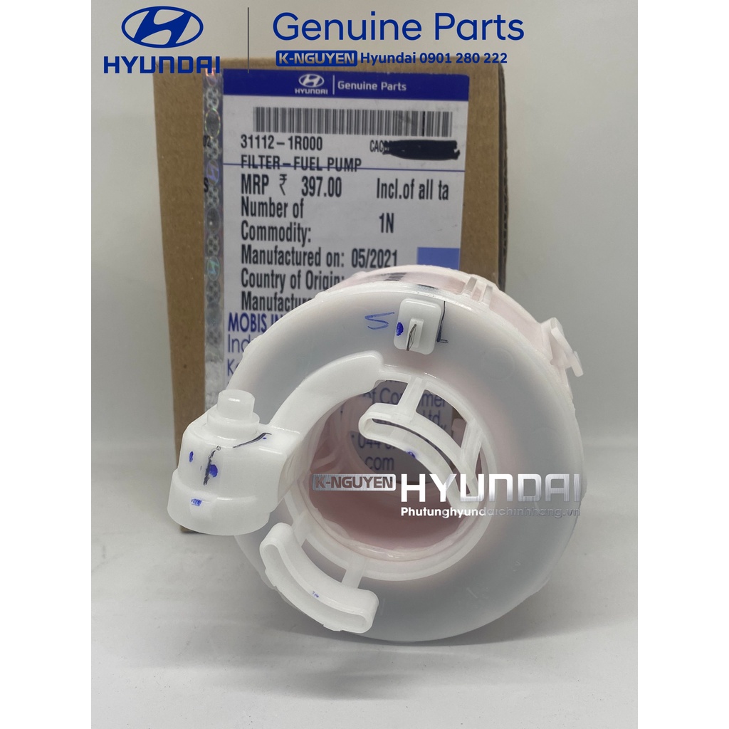 Lọc xăng, lọc nhiên liệu trong thùng xăng xe Hyundai i10, Accent, Santafe