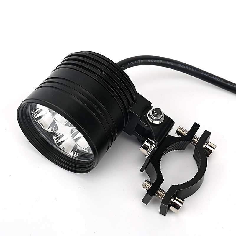 Đèn trợ sáng xe máy 4 Led siêu sáng 3 chế độ điện áp 12V-85V, đèn trợ sáng xe đạp điện đèn led