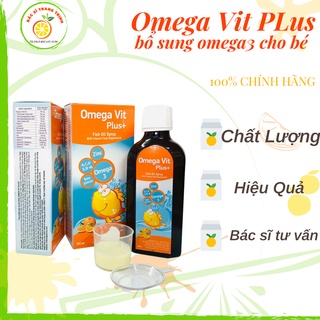 Omega vit plus+ - chai 100ml - bổ sung dha , vitamin và khoáng chất