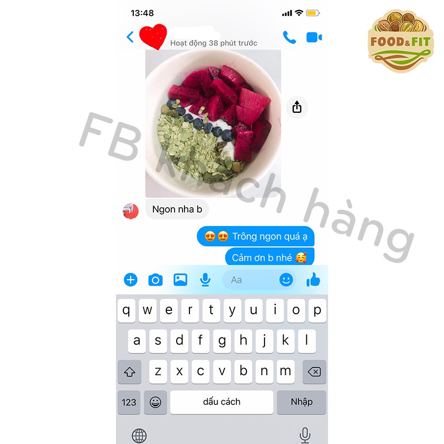 Ngũ cốc giảm cân Granola Food&amp;Fit - vị trà xanh Nhật Bản nguyên chẩt