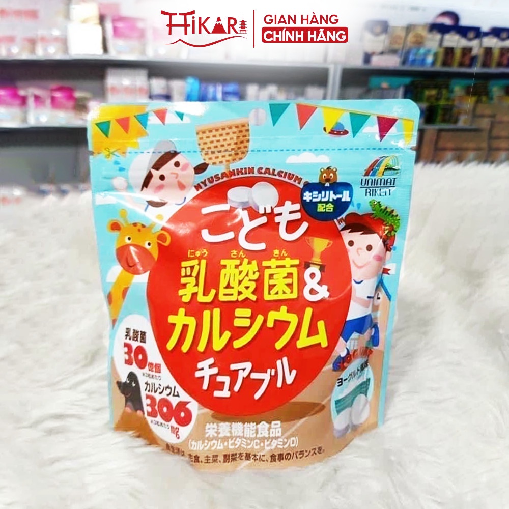 Kẹo cho bé vị sữa chua Unimat Riken 90 viên Nhật Bản