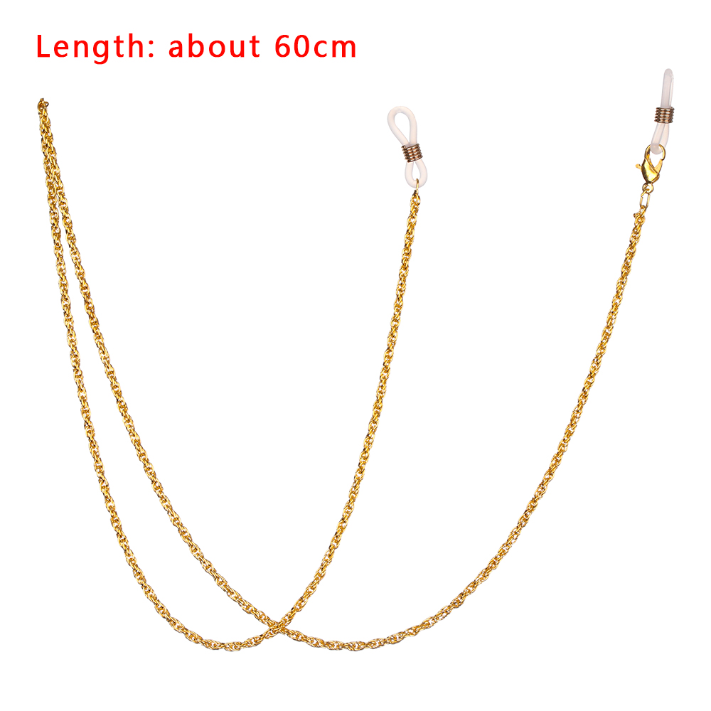 Dây đeo mắt kính chống trượt chất liệu kim loại phong cách cổ điển thời trang cho nam và nữ